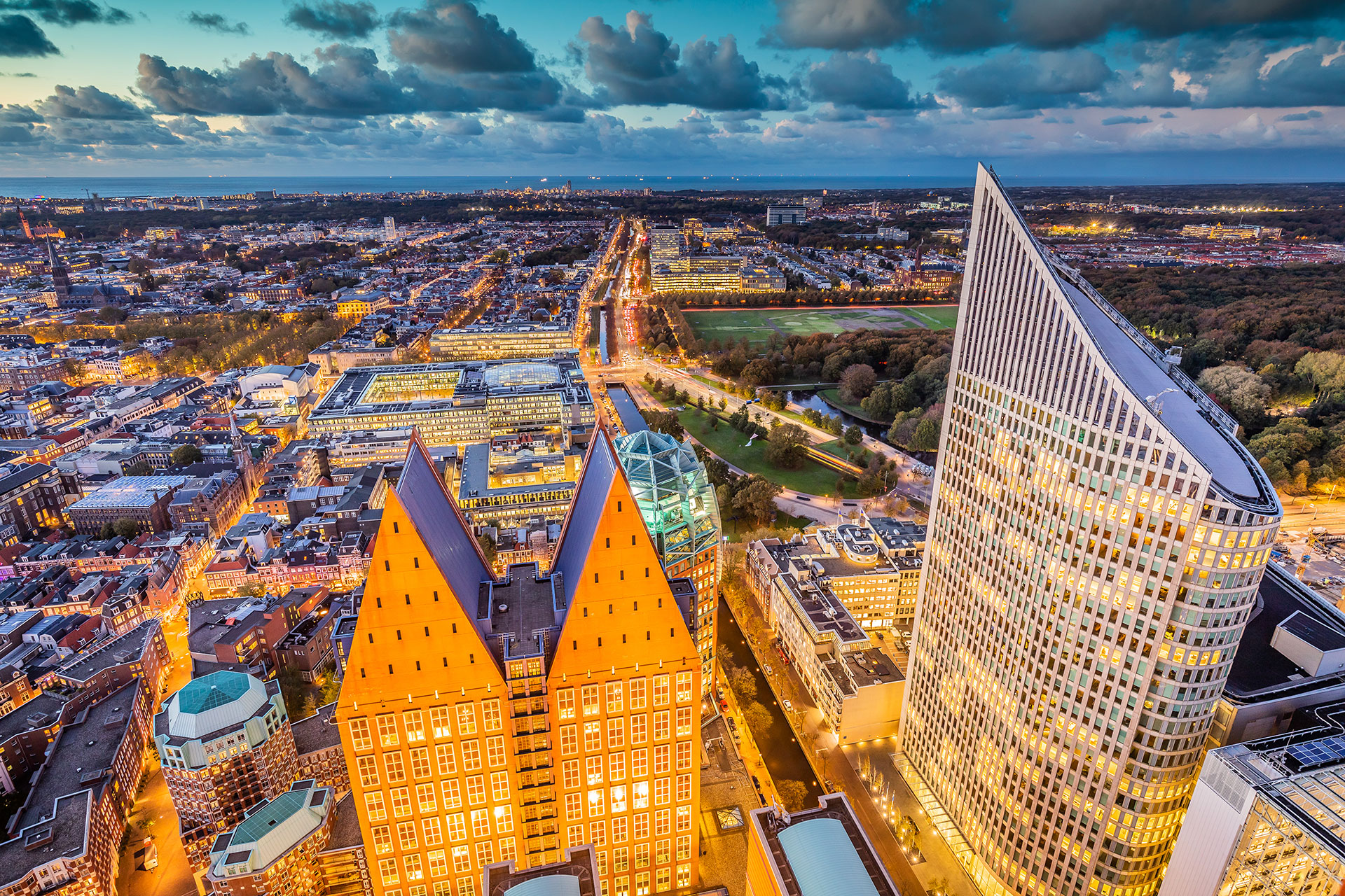 Skyline van Den Haag